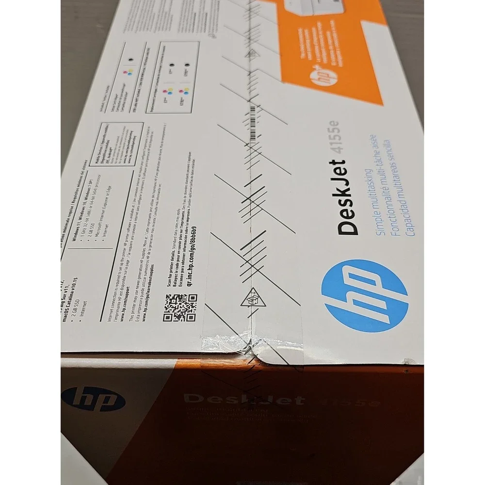 HP DeskJet 4155e All-in-One Wireless Color Inkjet Printer Scanner Copier NEW